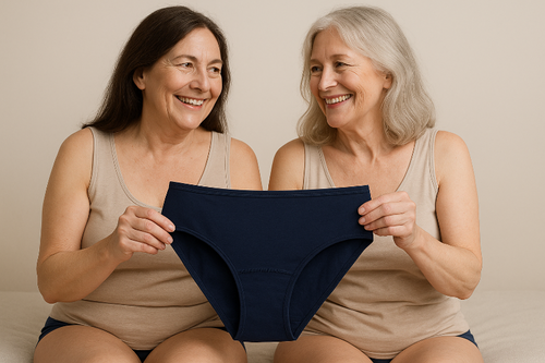 Harmonie Pack duo ménopause - Culotte post-ménopause fuites urinaires coton bio - Sherydane