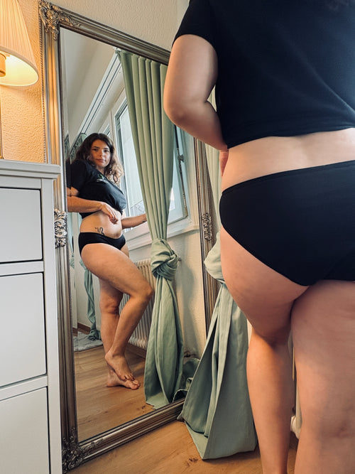 Culotte menstruelle Ophelia flux moyen bio Sherydane
